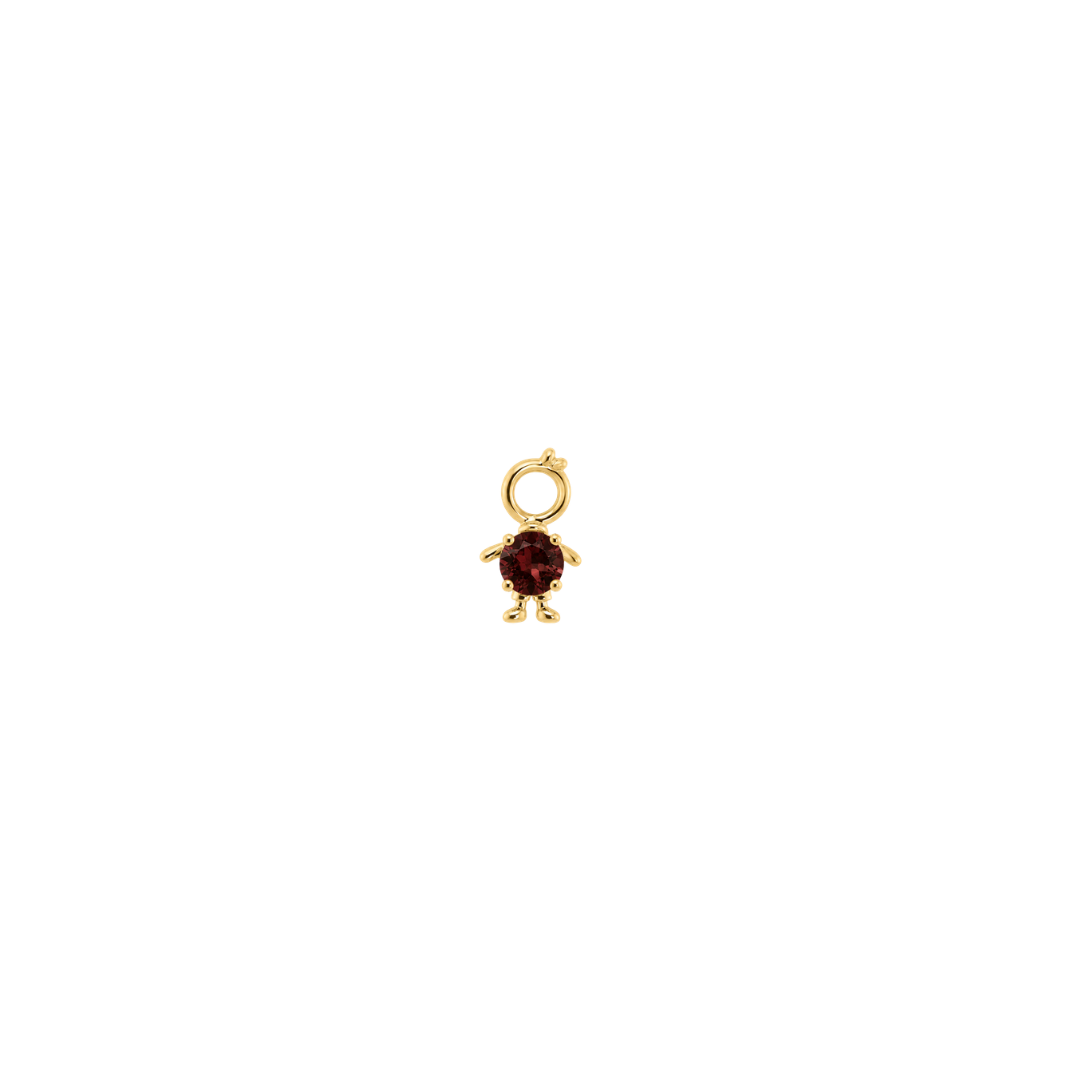 Birthstone Boy Charm