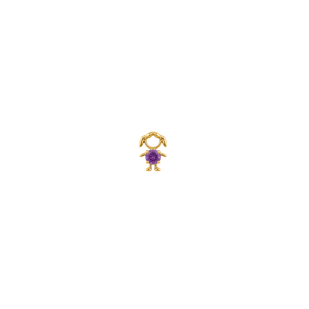 Birthstone Girl Charm