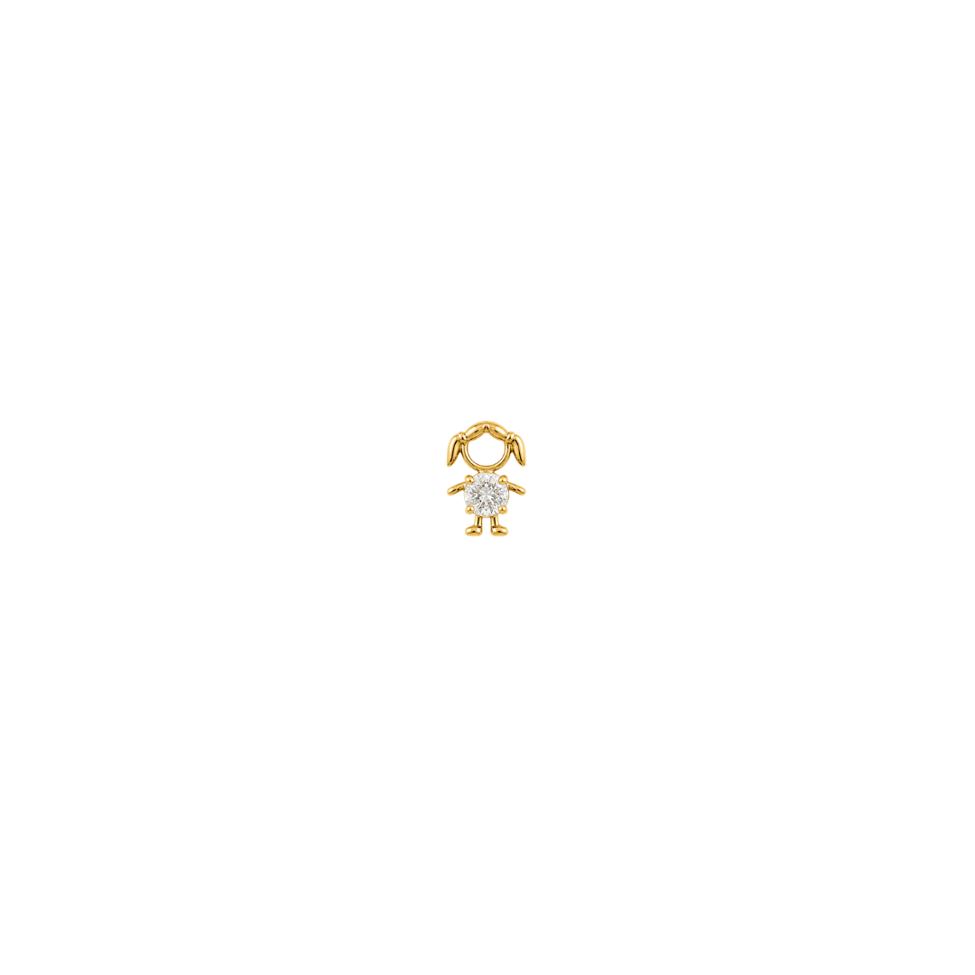 Birthstone Girl Charm