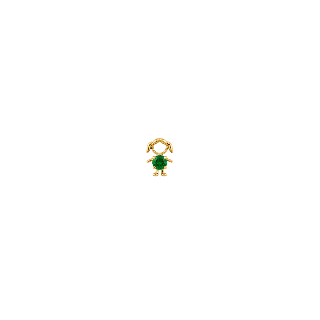 Birthstone Girl Charm