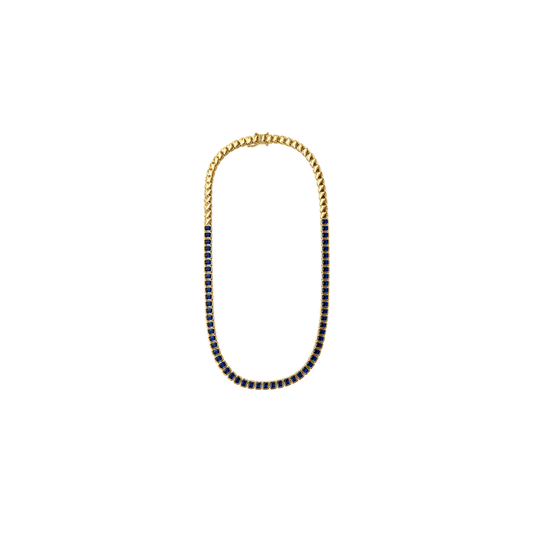 Blue Sapphire Tennis Necklace – Henri Noël