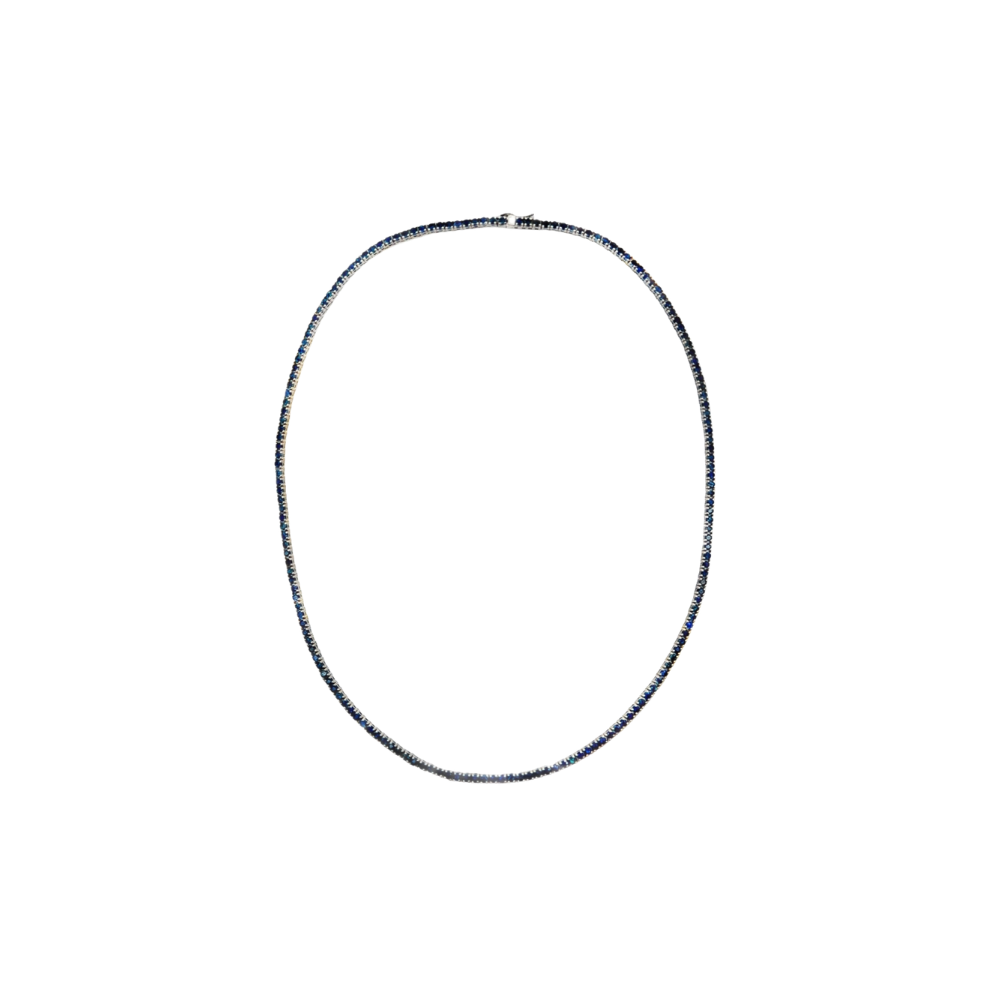 Blue Sapphire Tennis Necklace – Henri Noël