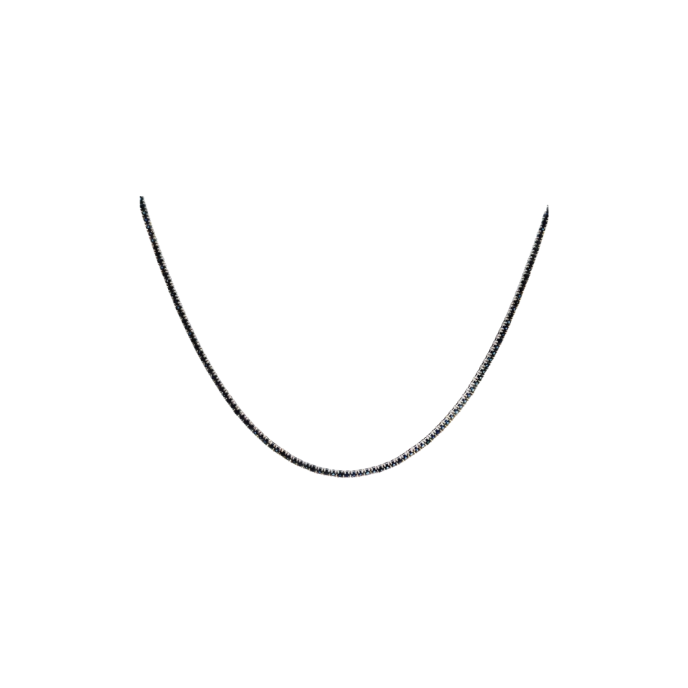 Blue Sapphire Tennis Necklace – Henri Noël