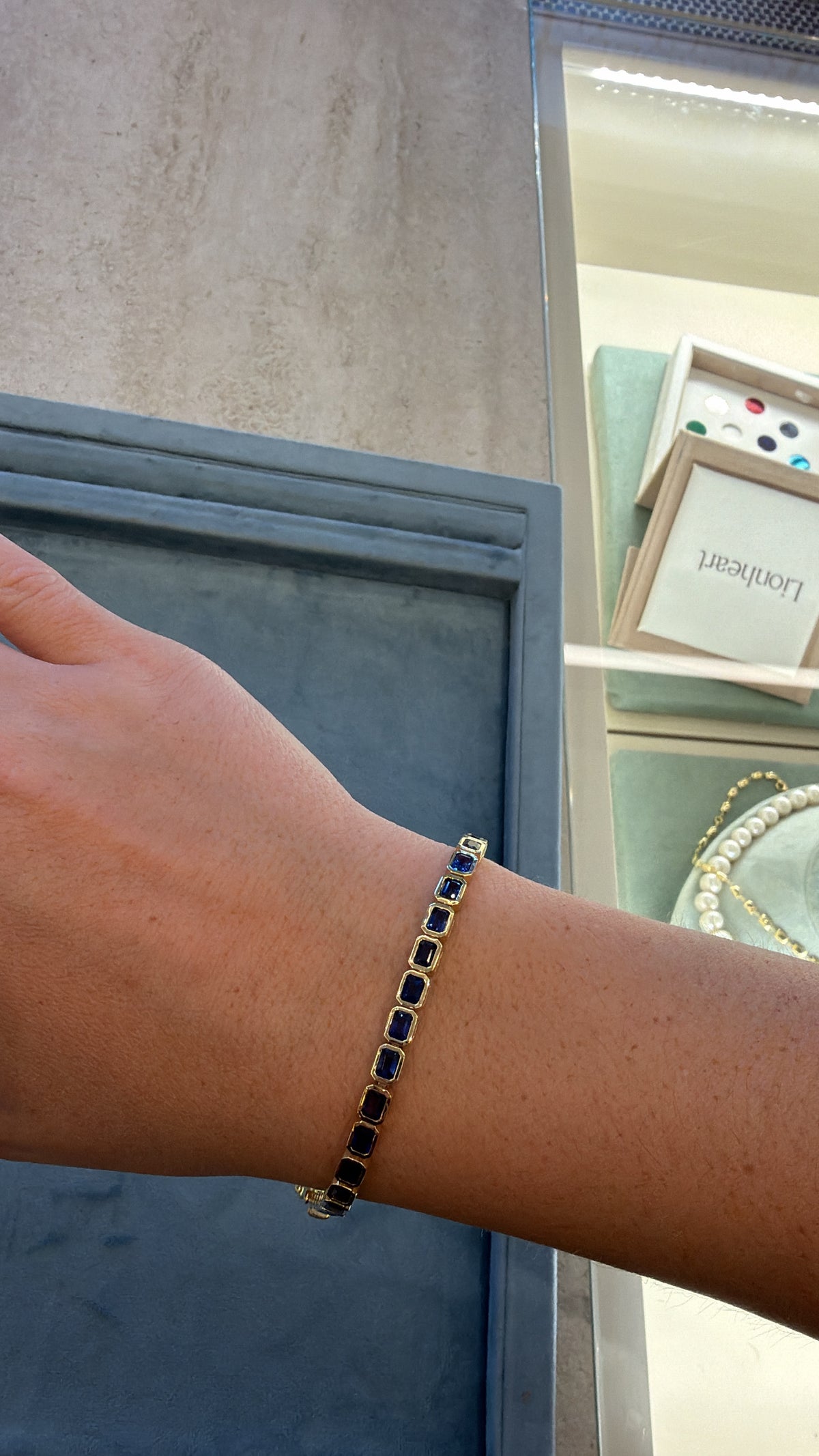 Blue Sapphire Tennis Bracelet – Henri Noël