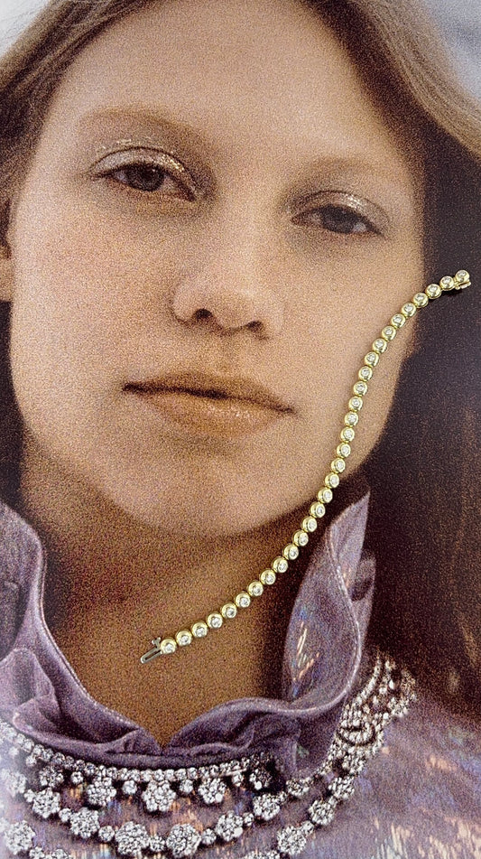 Bubble Diamond Tennis Bracelet – Henri Noël