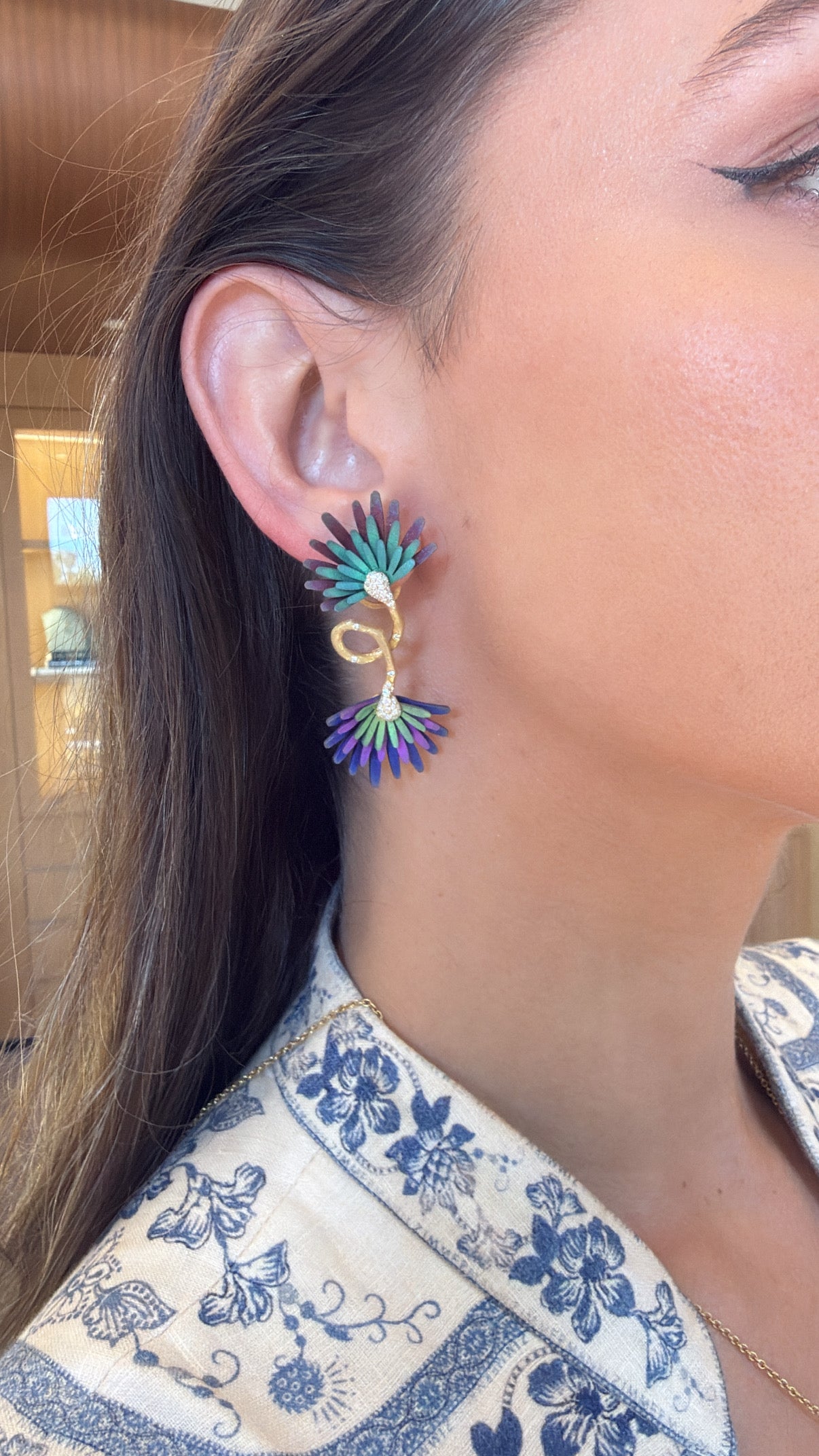 Mike Joseph- Double Petali Earrings – Henri Noël