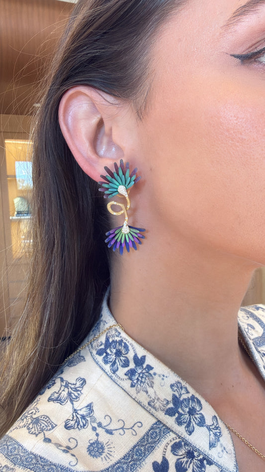 Mike Joseph- Double Petali Earrings – Henri Noël