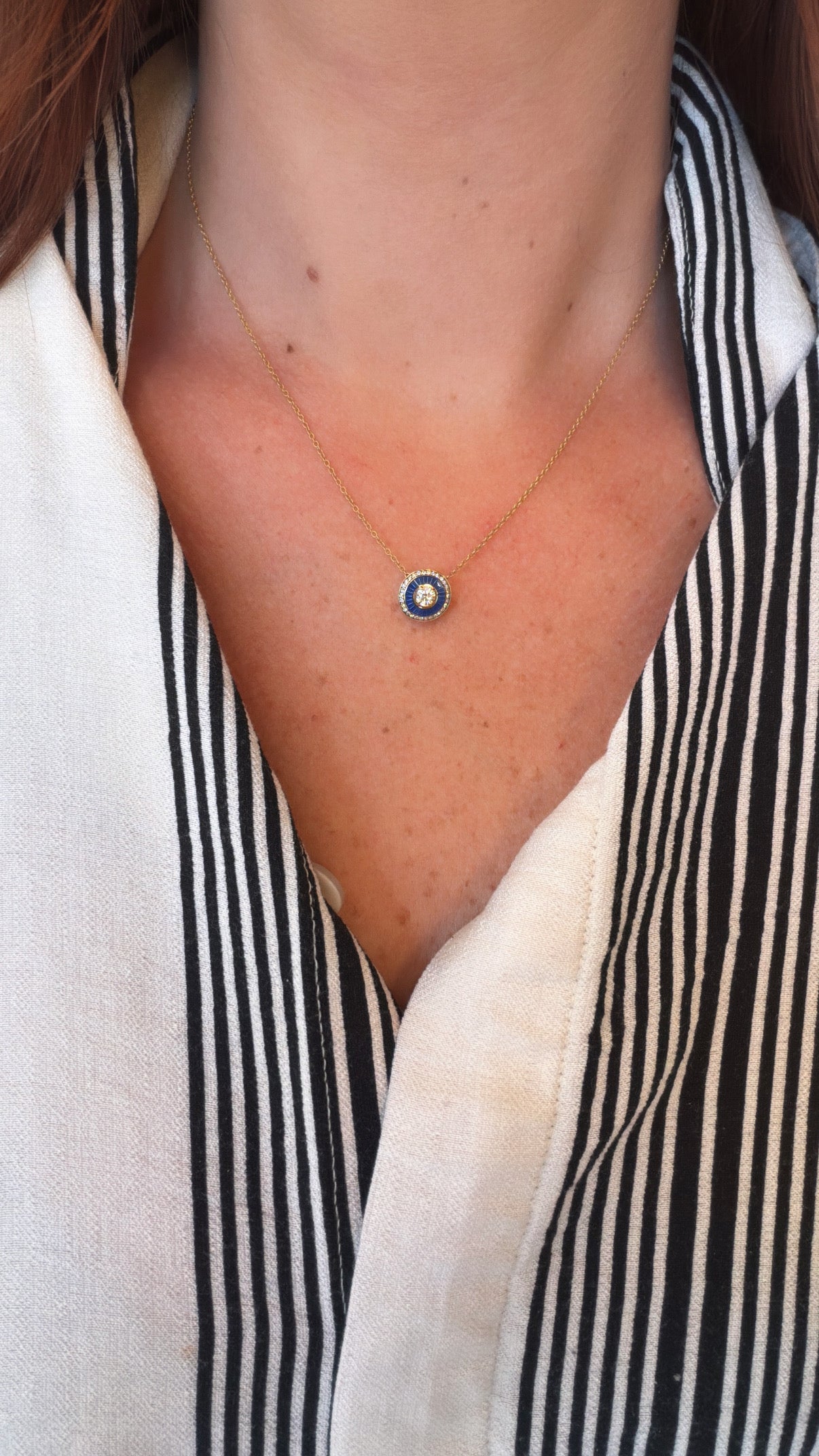 Selim Mouzannar - Mina Navy Blue Pendant