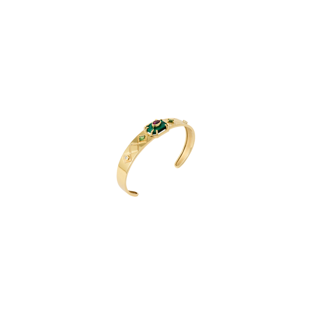 Carolina Neves- Geometric Textured Bracelet – Henri Noël