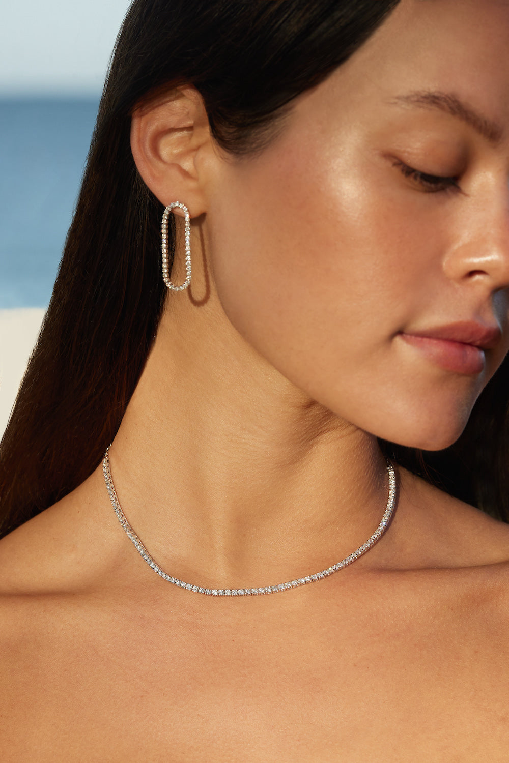 Carolina Long Tennis Earring – Henri Noël