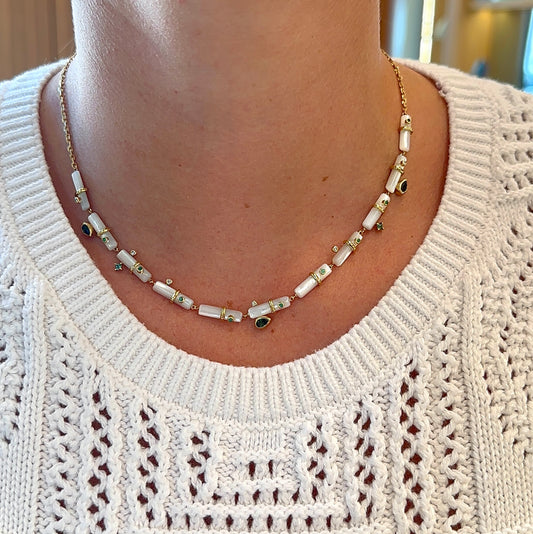 Carolina Neves- Gemstone Necklace – Henri Noël