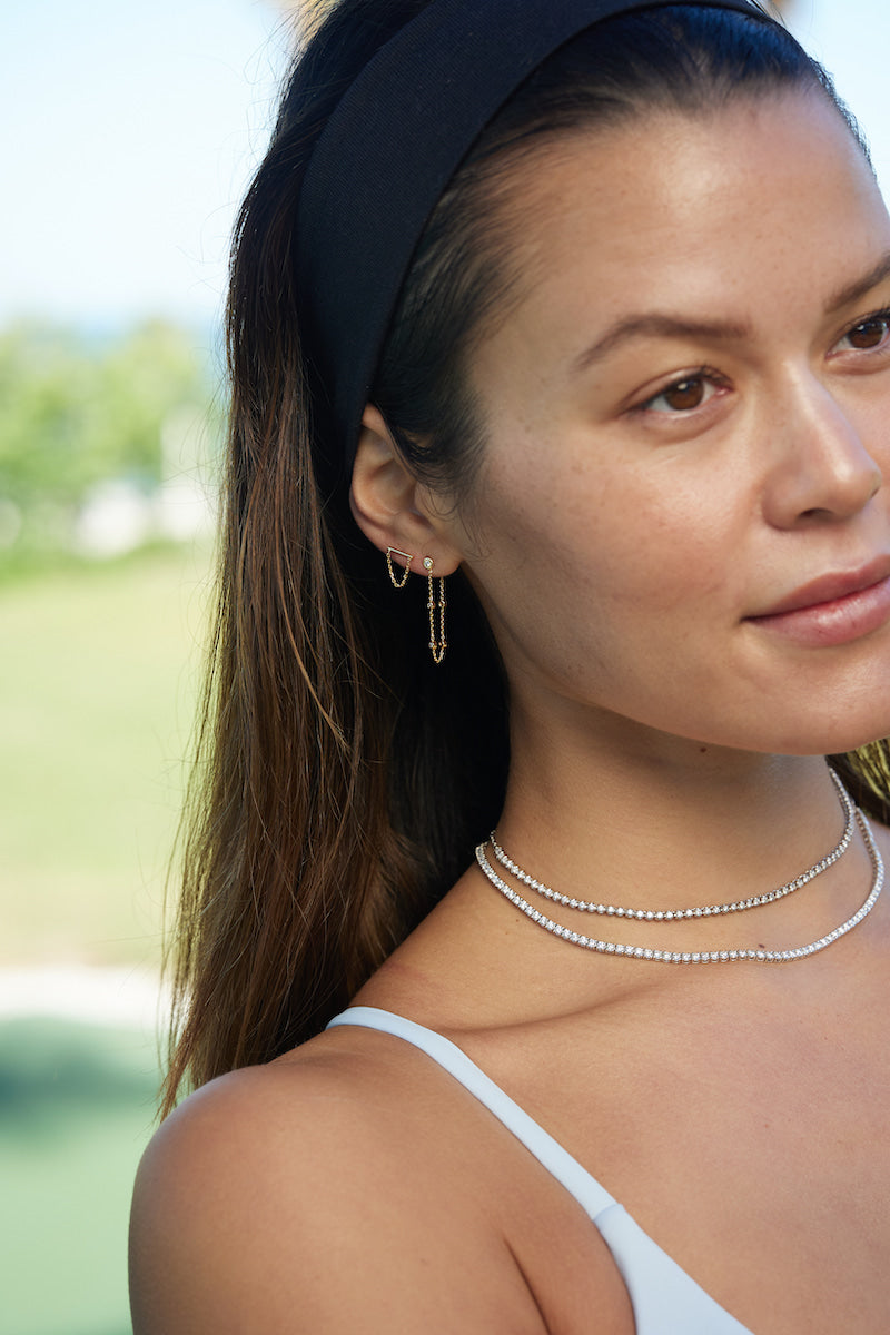 Chain Drape Earrings – Henri Noël