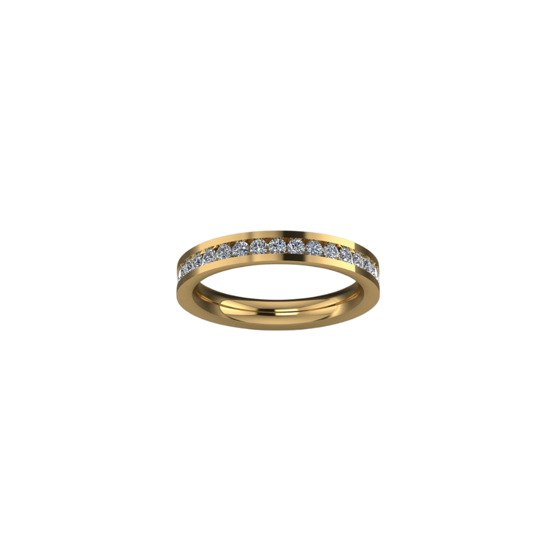Channel Set Diamond Eternity Ring – Henri Noël