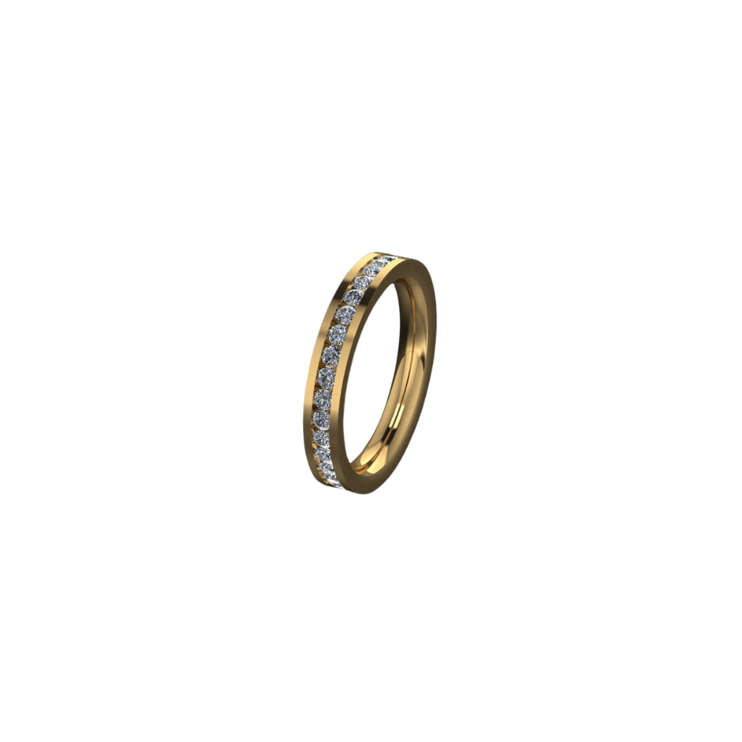 Channel Set Diamond Eternity Ring – Henri Noël