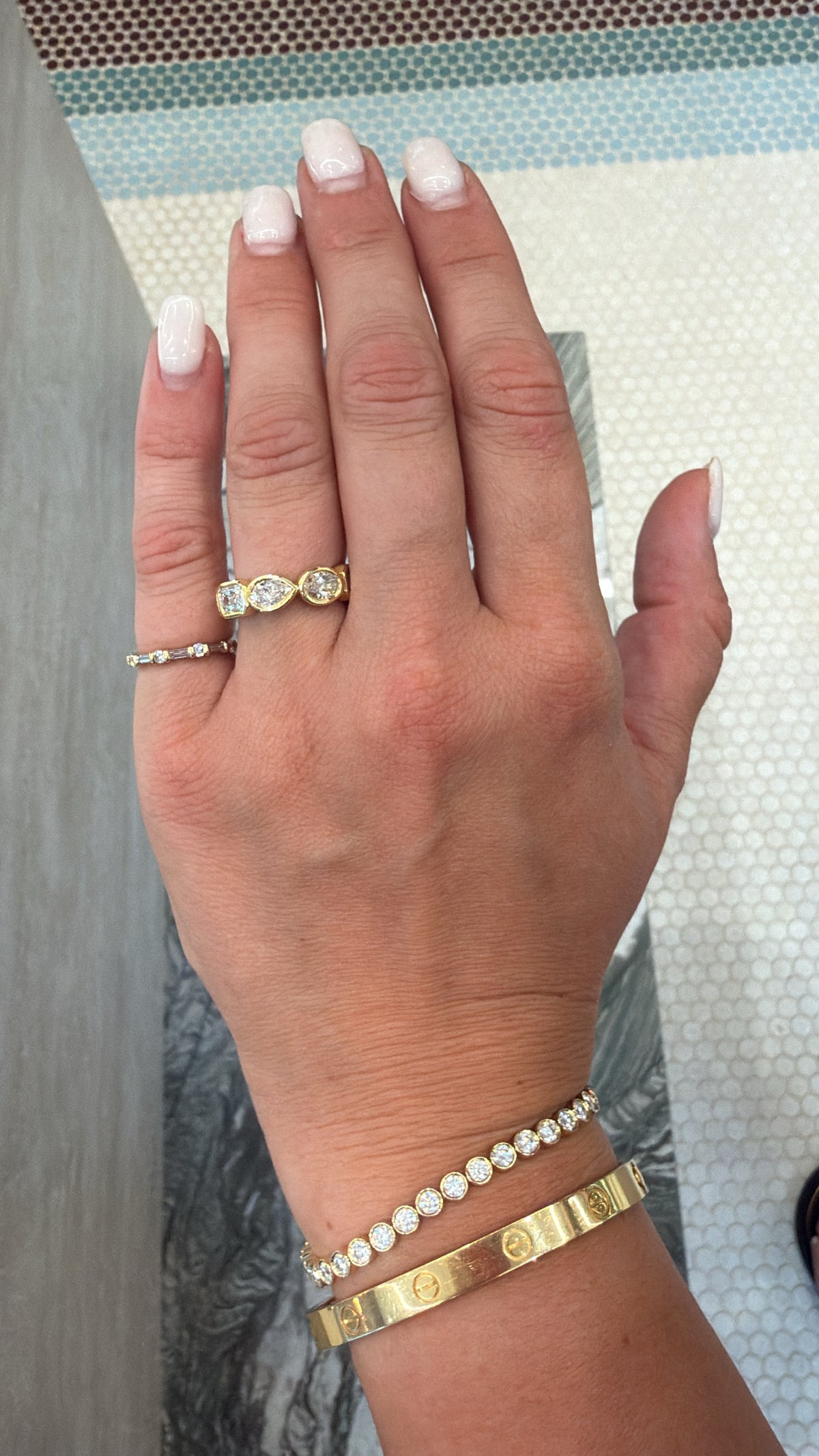 Chunky Bezel Diamond Eternity Band – Henri Noël