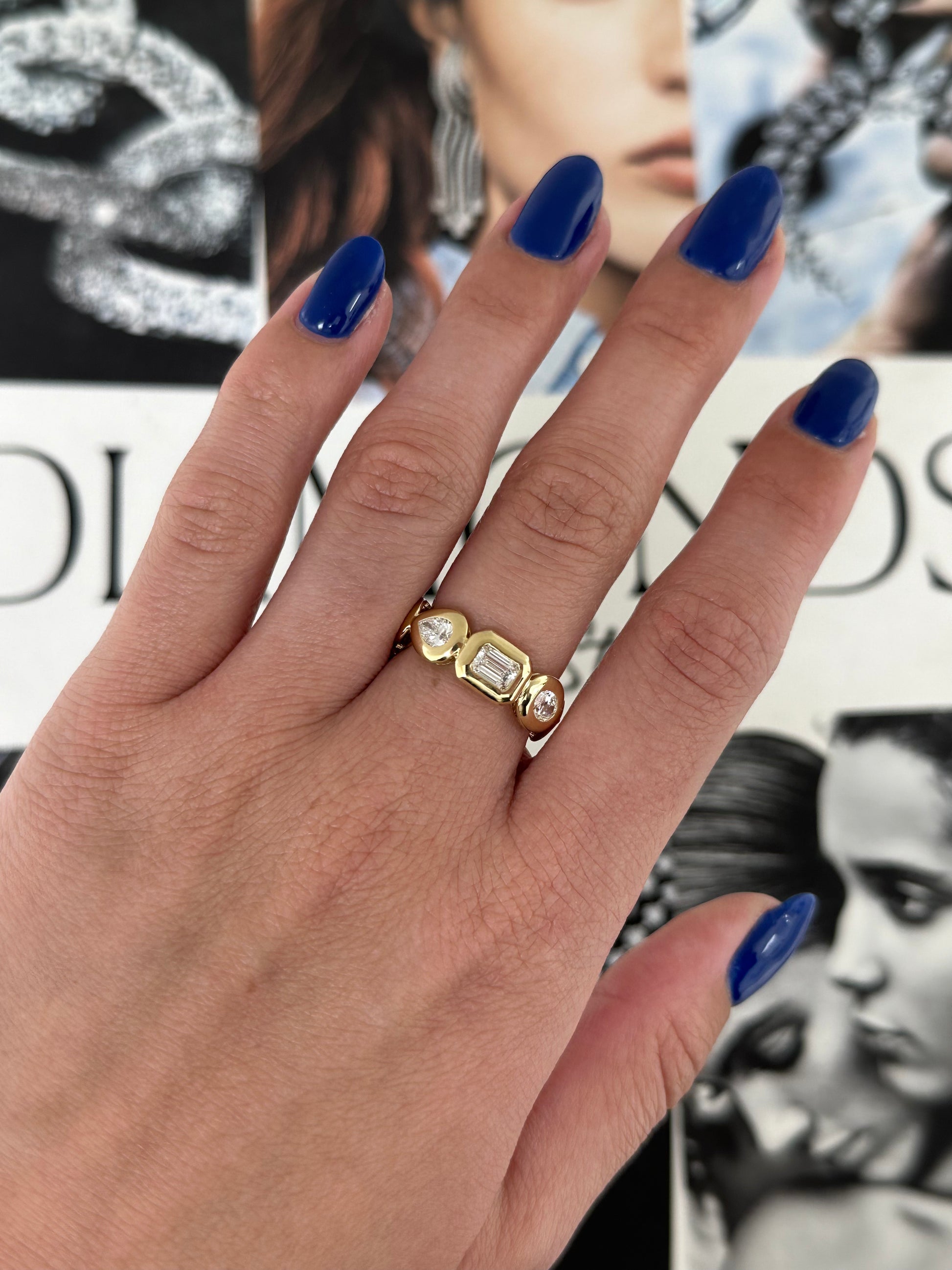 Chunky Bezel Diamond Eternity Band – Henri Noël