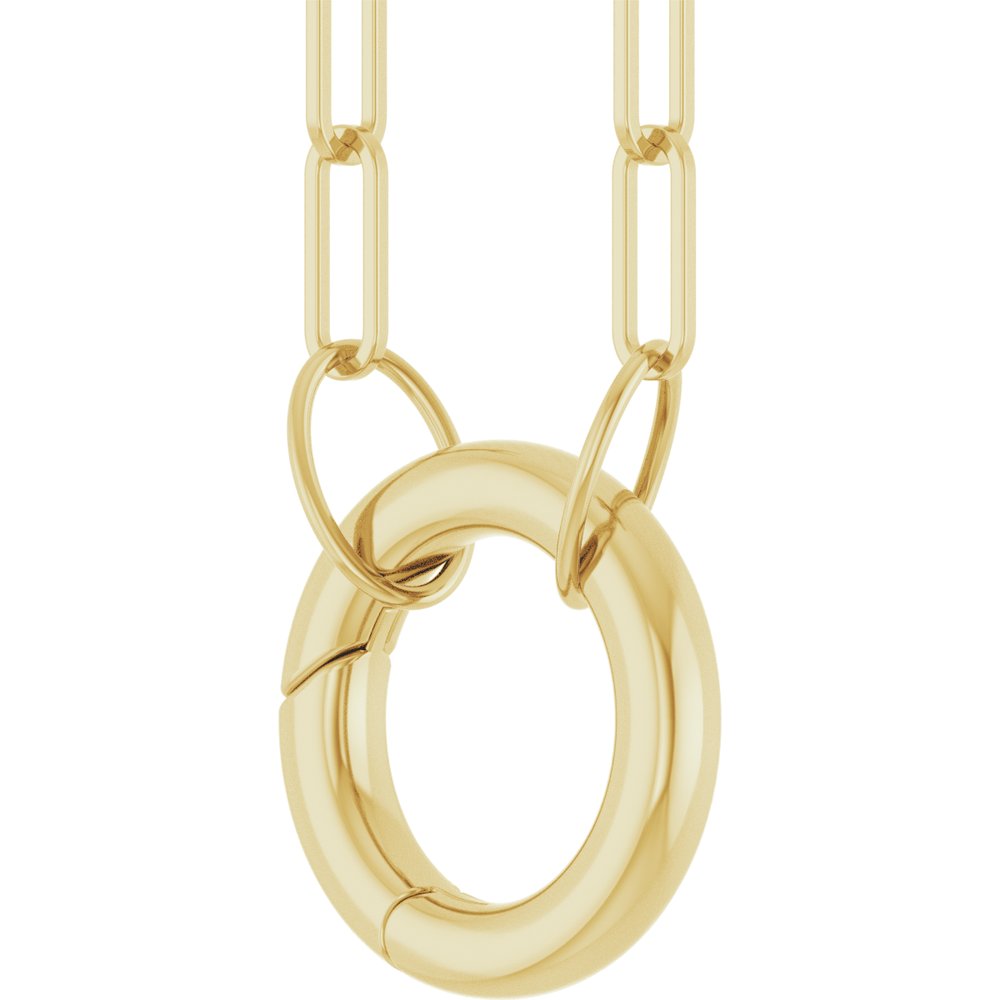 Circle Charm Bail Necklace – Henri Noël