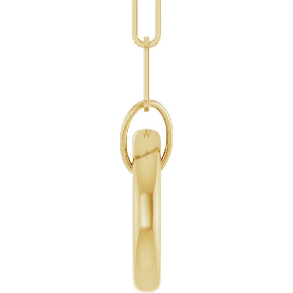 Circle Charm Bail Necklace – Henri Noël