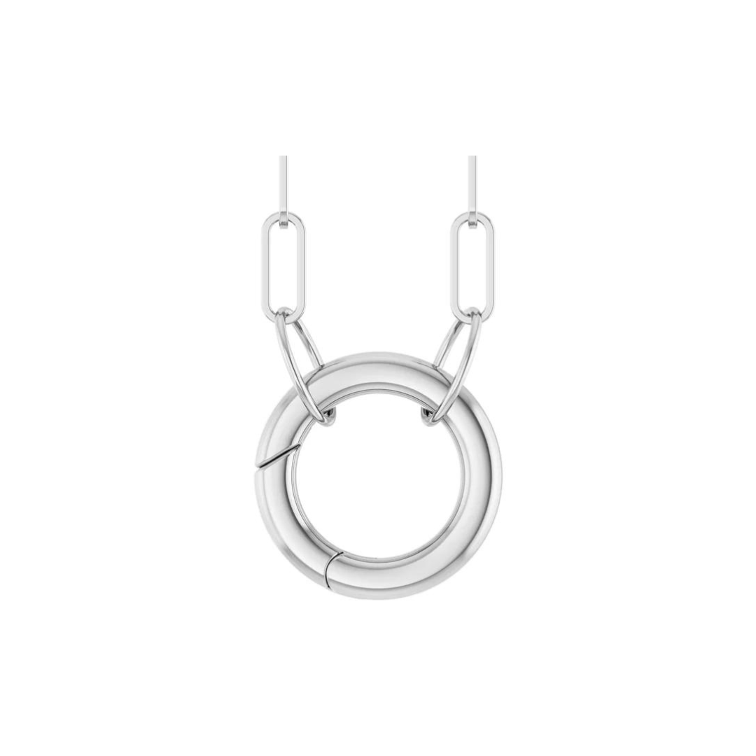 Circle Charm Bail Necklace – Henri Noël