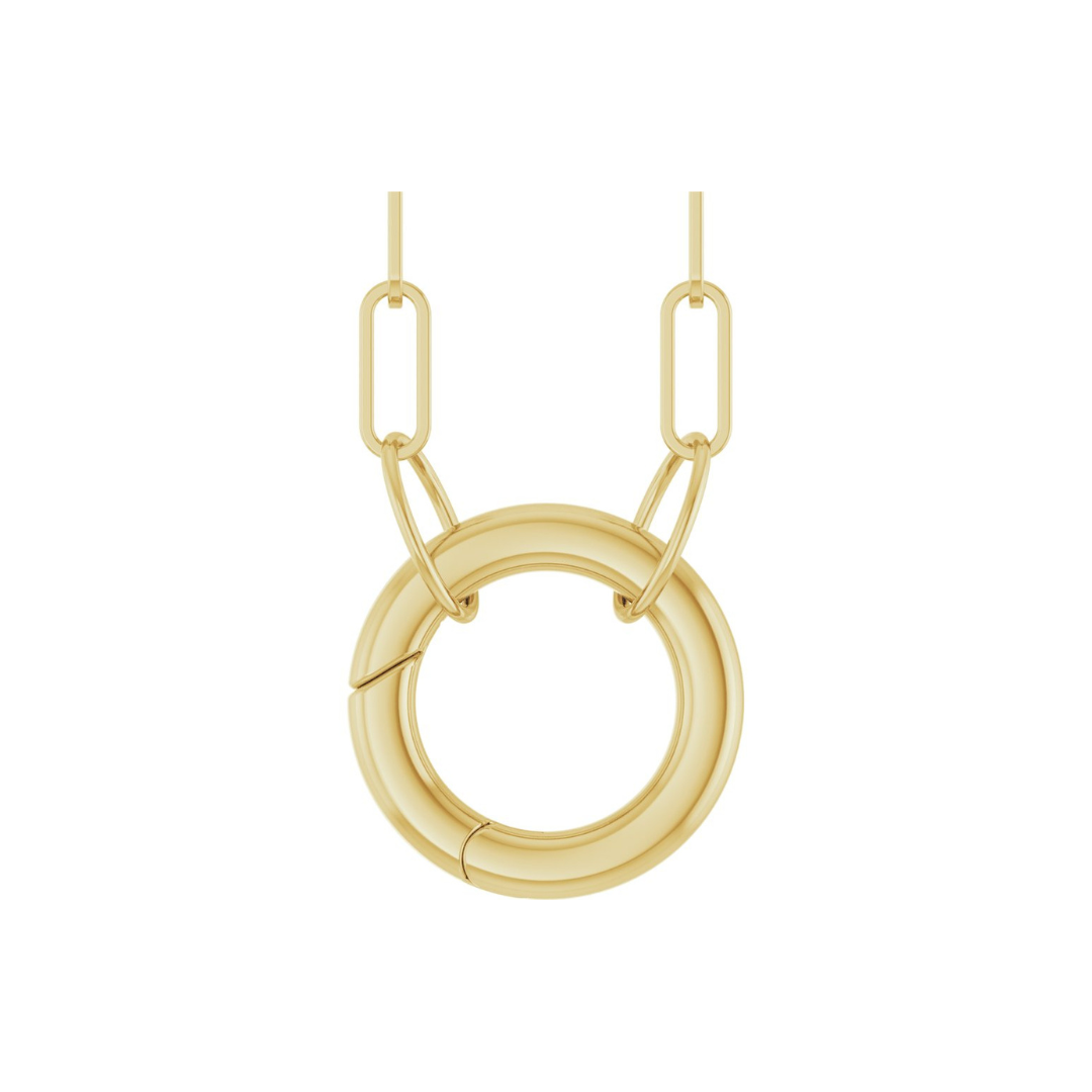 Circle Charm Bail Necklace – Henri Noël