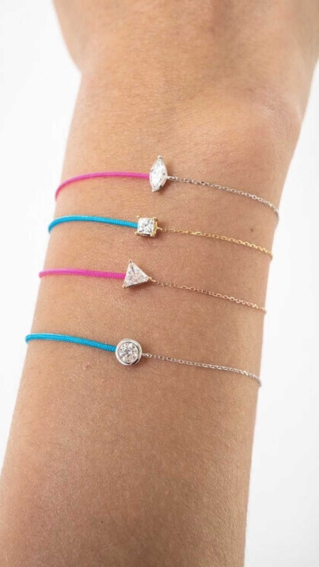 Color Cord Diamond Bracelet – Henri Noël