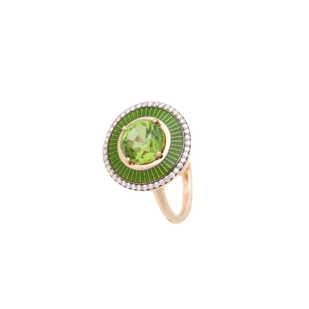 Selim Mouzannar - Mina Kiwi Ring Peridot & Diamonds