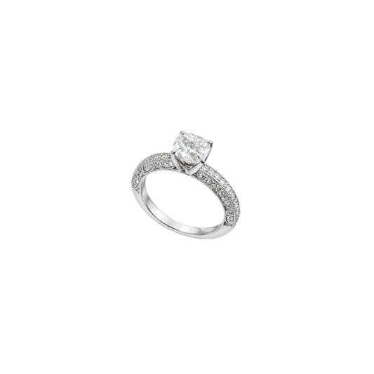 Cushion Diamond Engagement Ring – Henri Noël