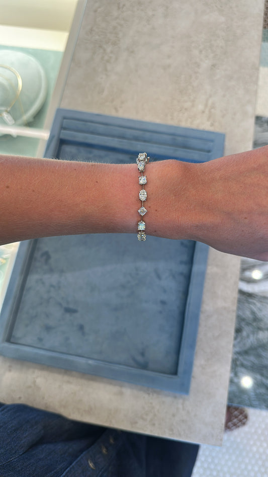 Diamond Fancy Cut Bracelet – Henri Noël