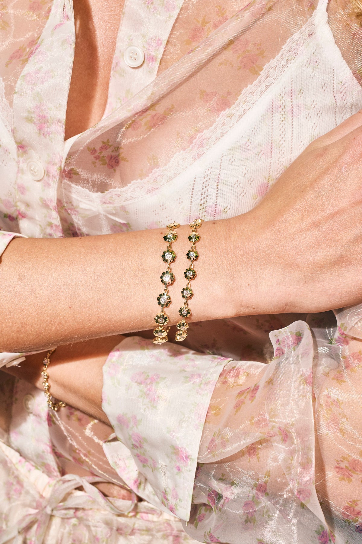 Daisy Scalloped Tennis Bracelet – Henri Noël