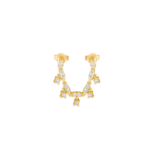 Diamond Drop Jumprope Earrings