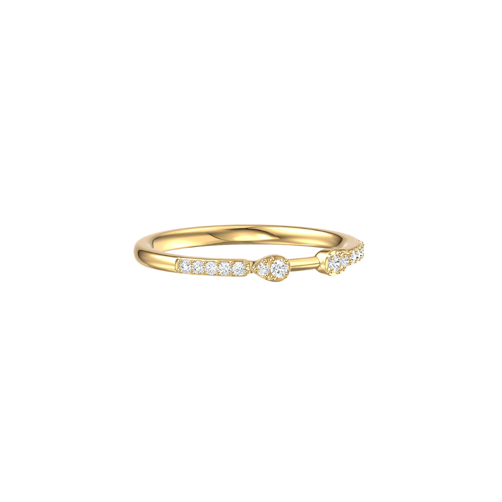 Diamond Duet Pavé Stacking Band – Henri Noël