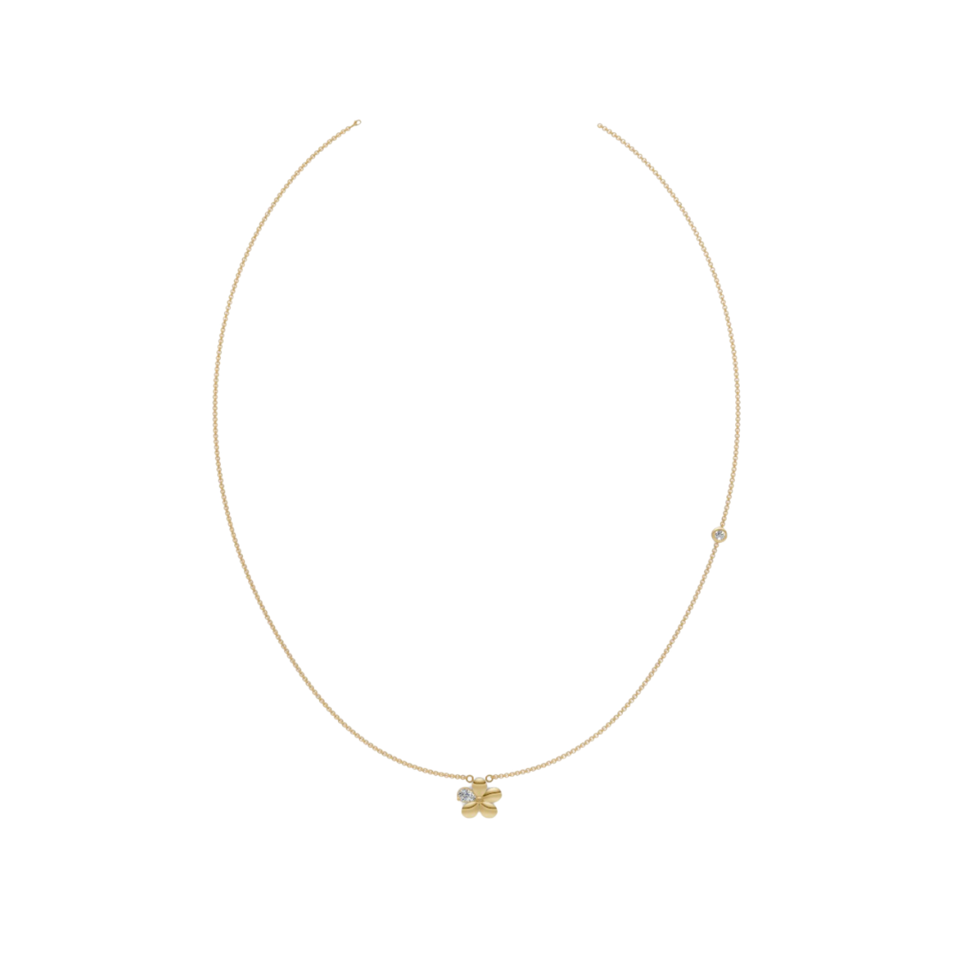 Diamond Flower Necklace – Henri Noël