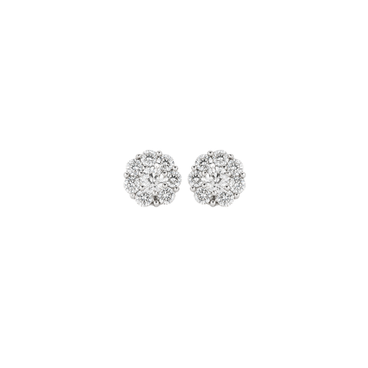 Diamond Flower Studs – Henri Noël