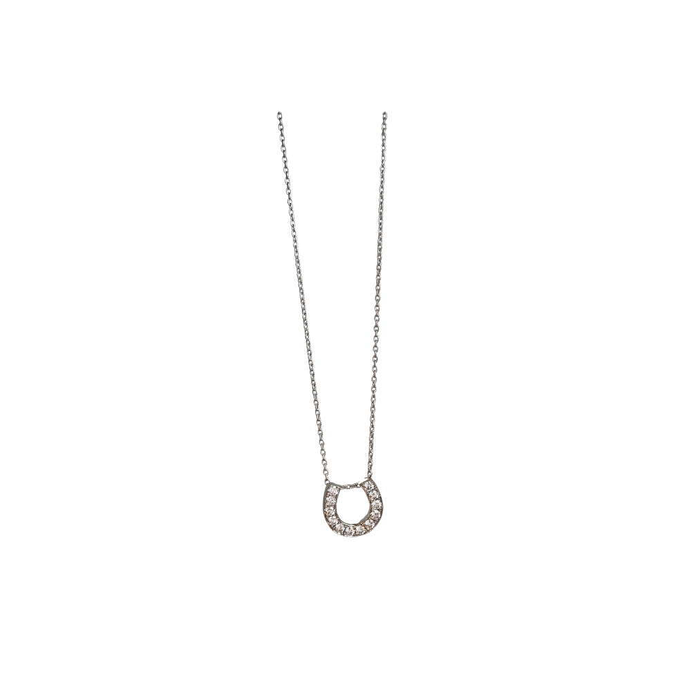 Diamond Horseshoe Necklace – Henri Noël