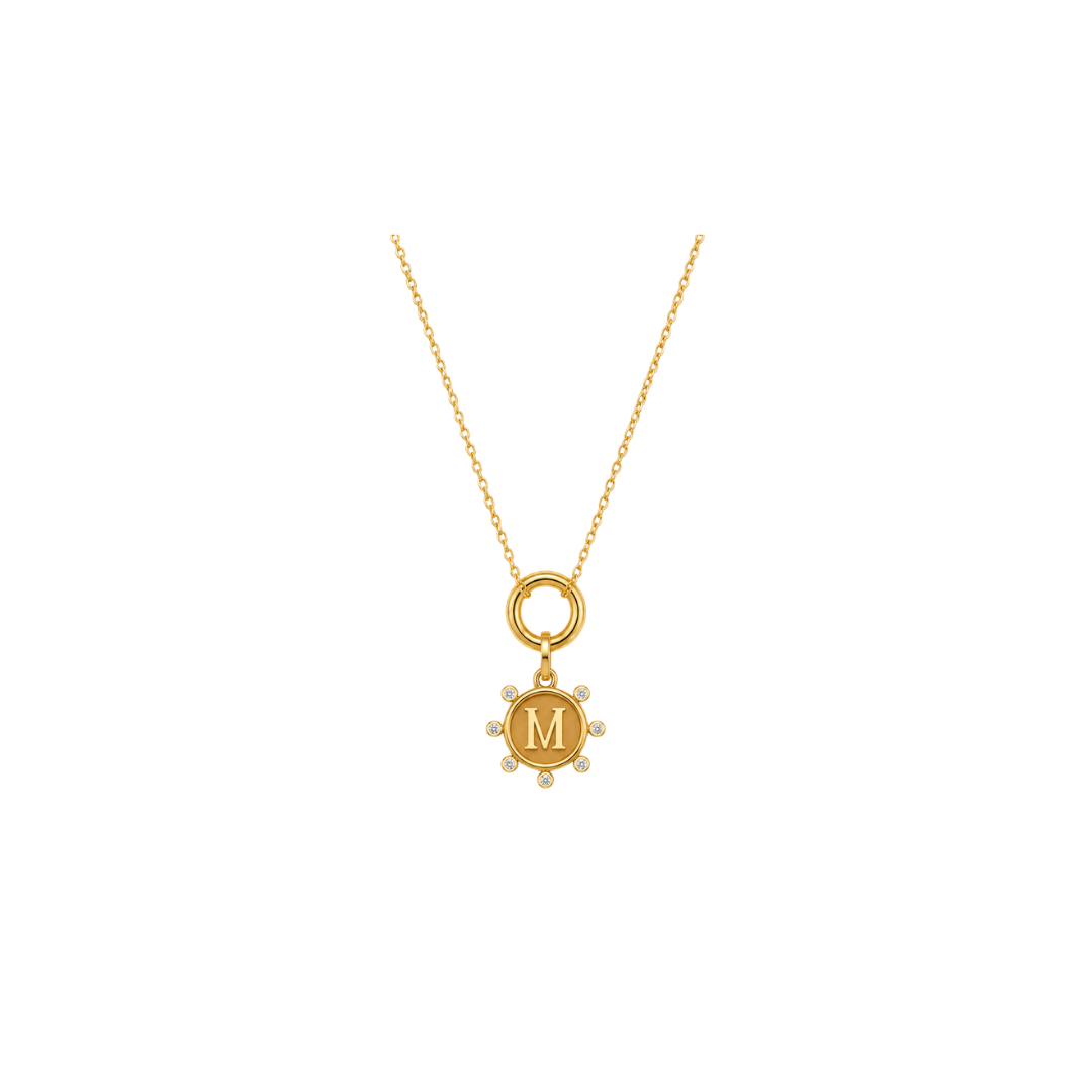 Diamond Initial Charm – Henri Noël