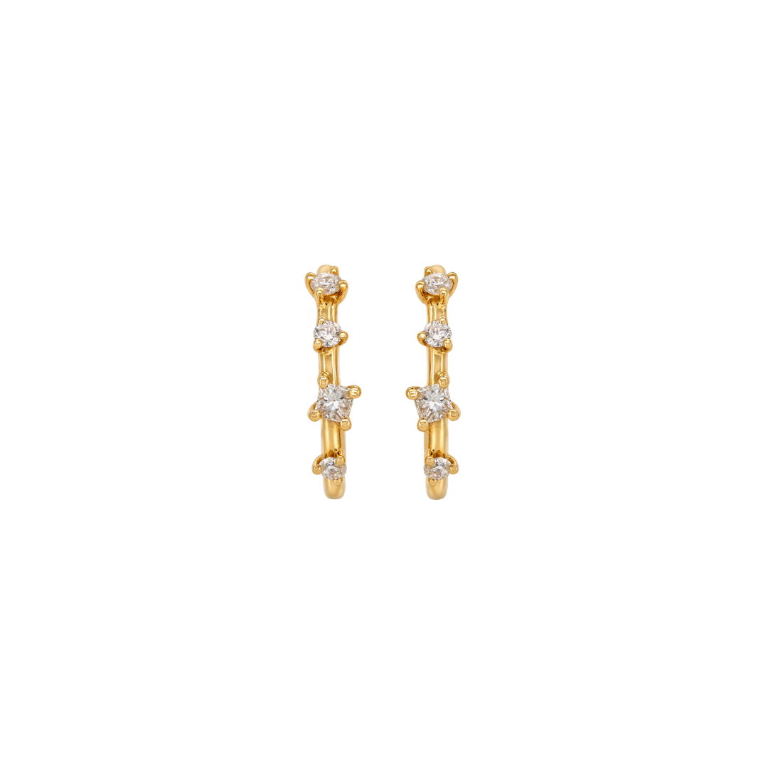 Diamond Open Mini Hoops