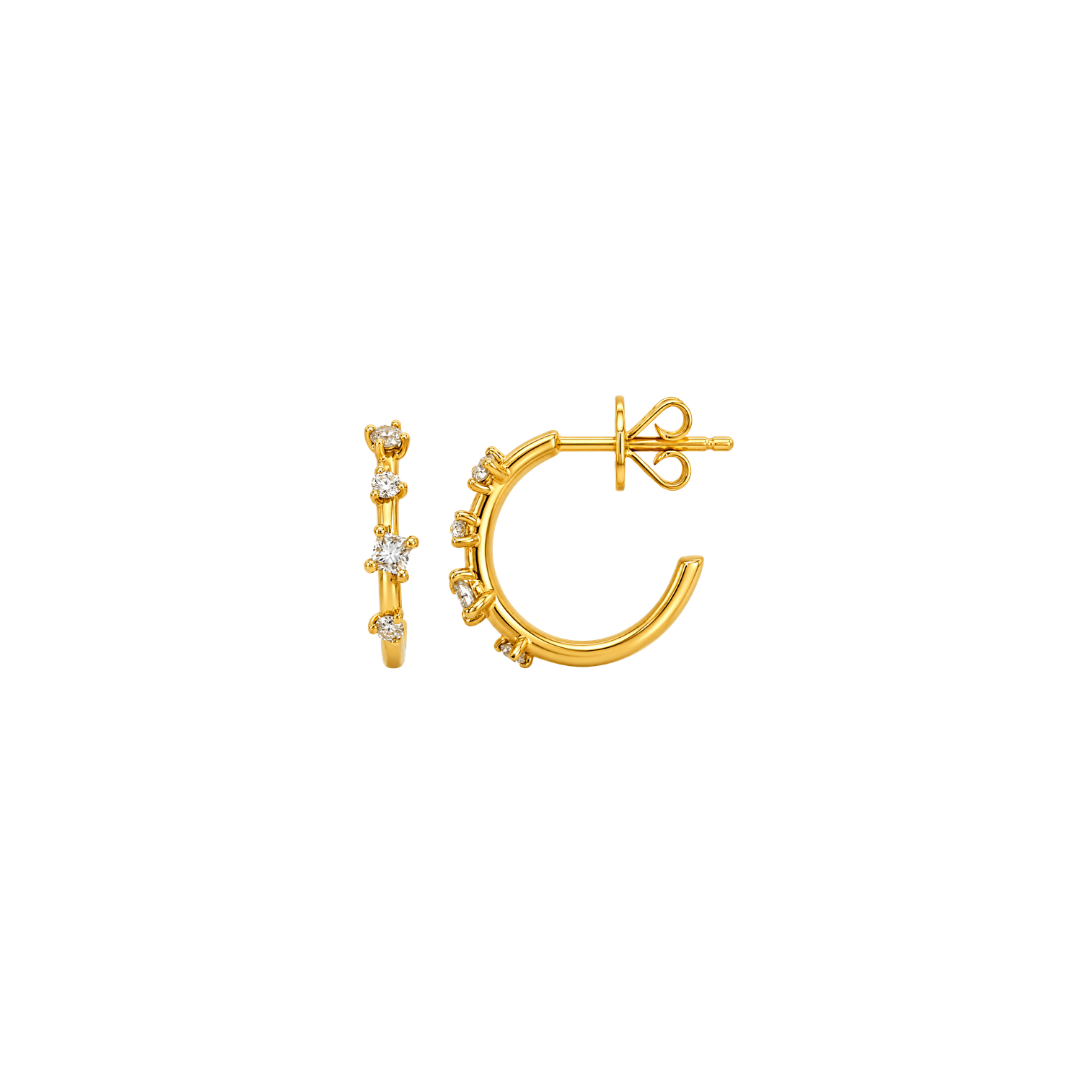 Diamond Open Mini Hoops