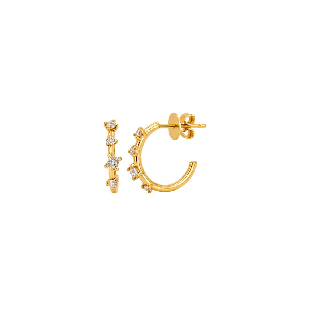 Diamond Open Mini Hoops