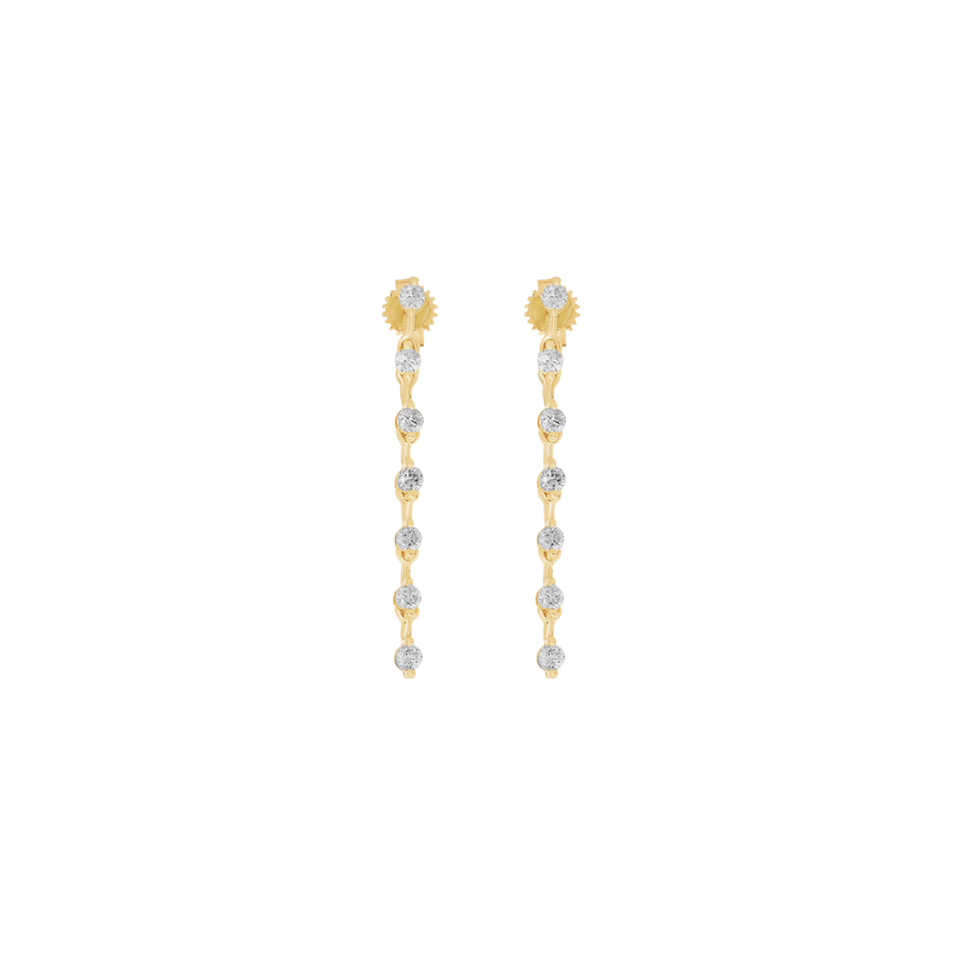 Diamond Prong Drop Earrings – Henri Noël