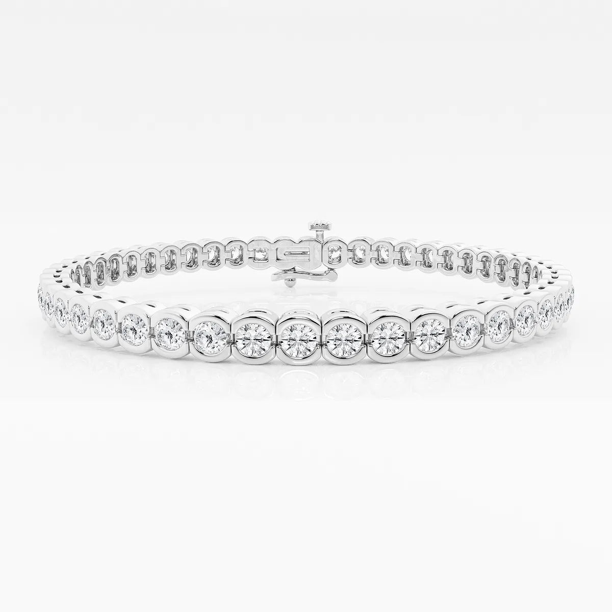 Shared Bezel Tennis Bracelet