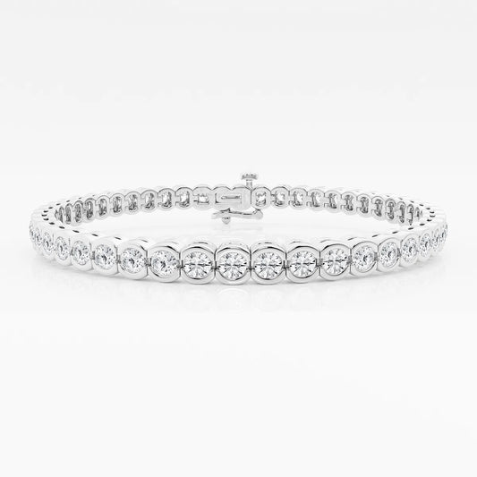 Shared Bezel Tennis Bracelet