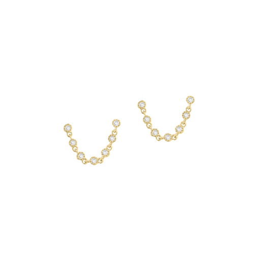 Diamond Bezel Jump Rope Earrings – Henri Noël