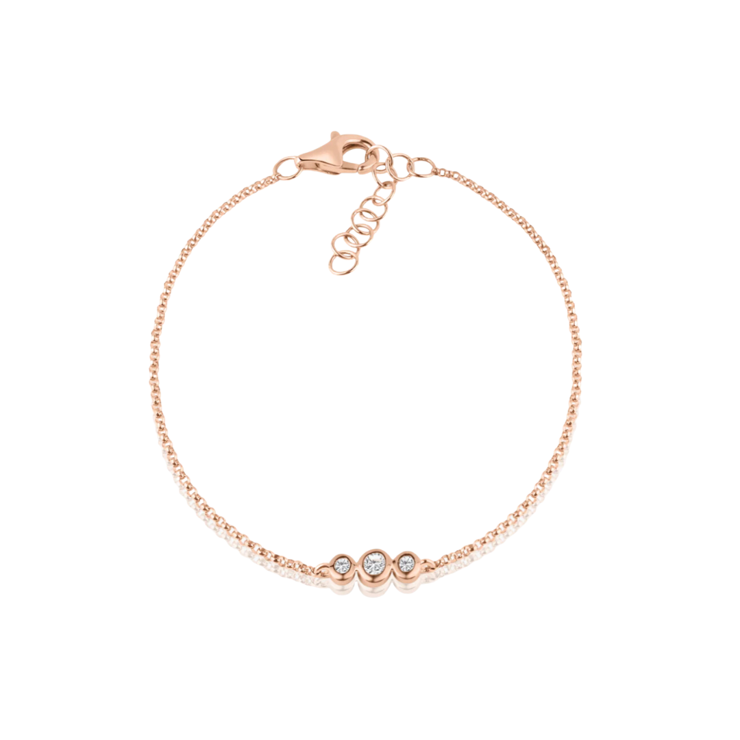 Diamond Bezel Set Trio Bracelet – Henri Noël