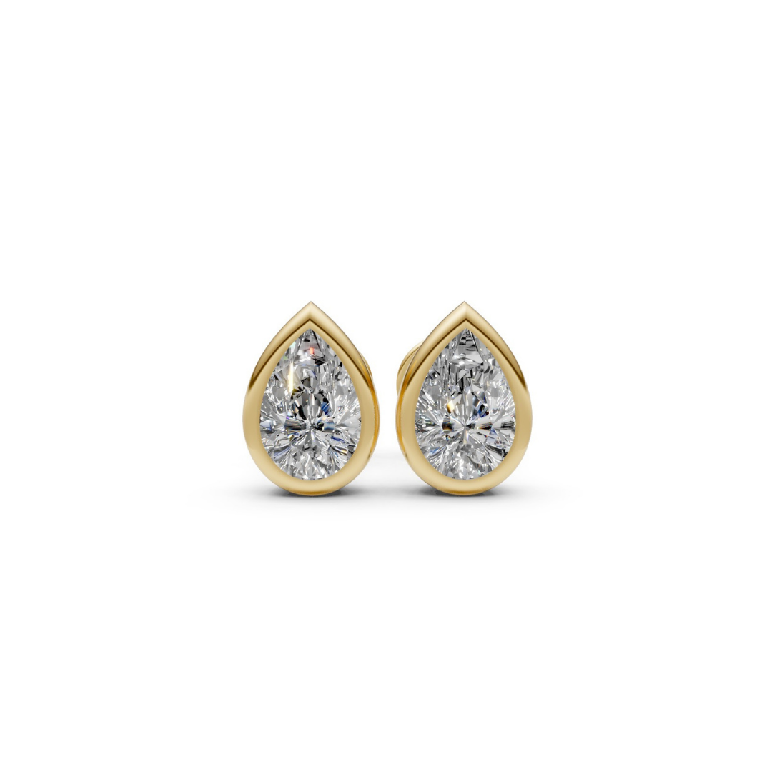 Diamond Bezel Studs – Henri Noël