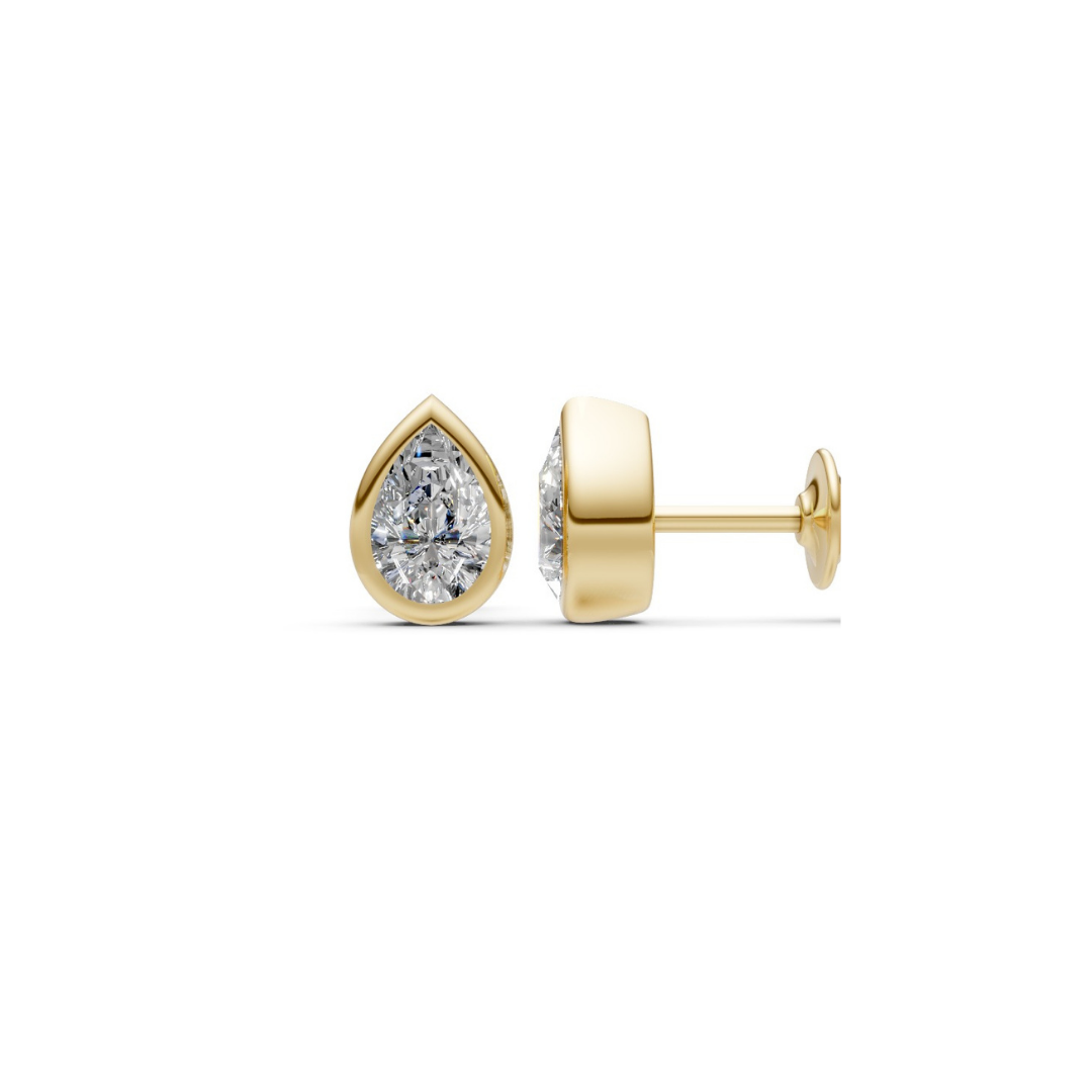Diamond Bezel Studs – Henri Noël