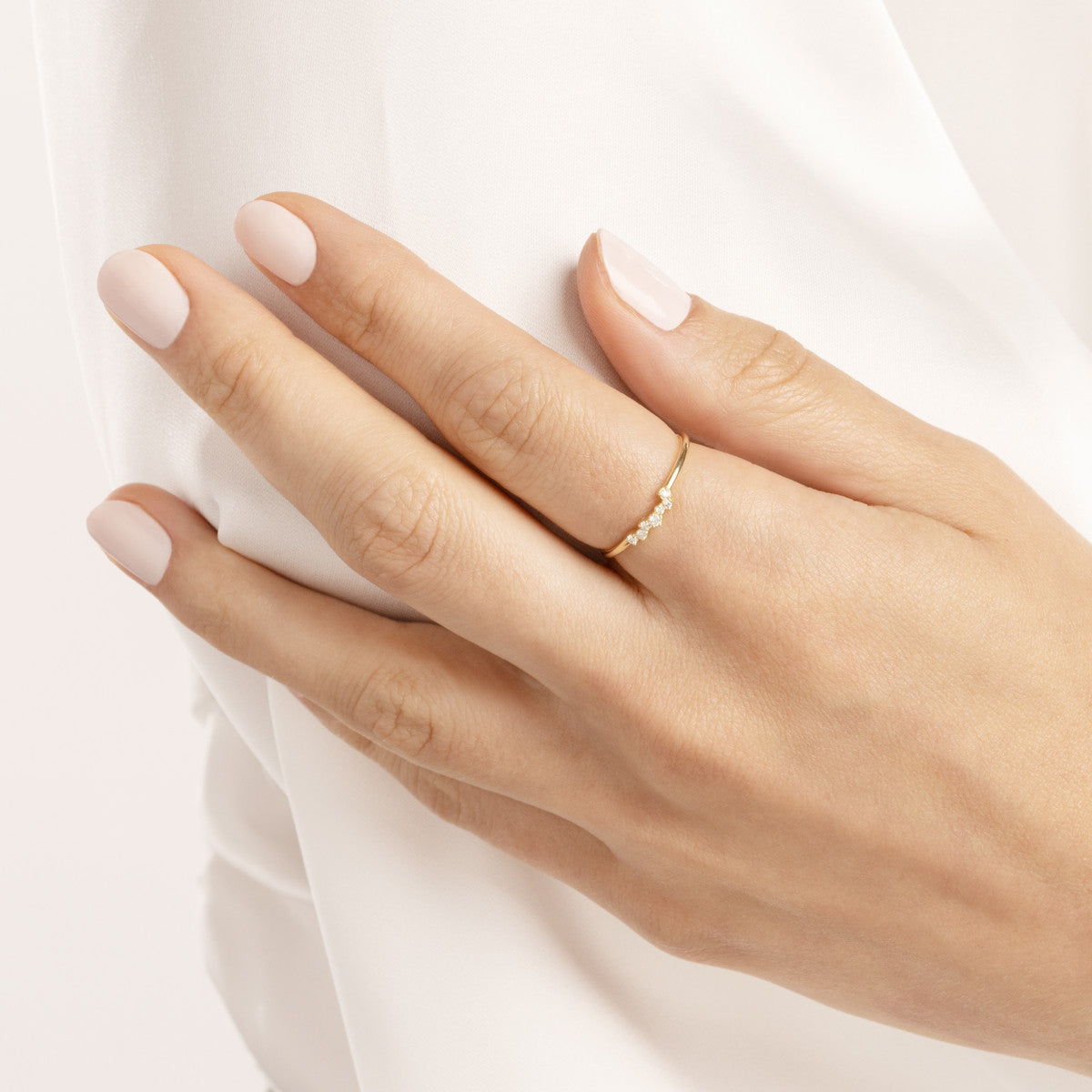 Diamond Cluster Stacking Ring – Henri Noël