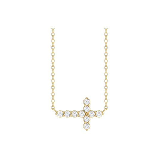 Diamond Cross Necklace – Henri Noël