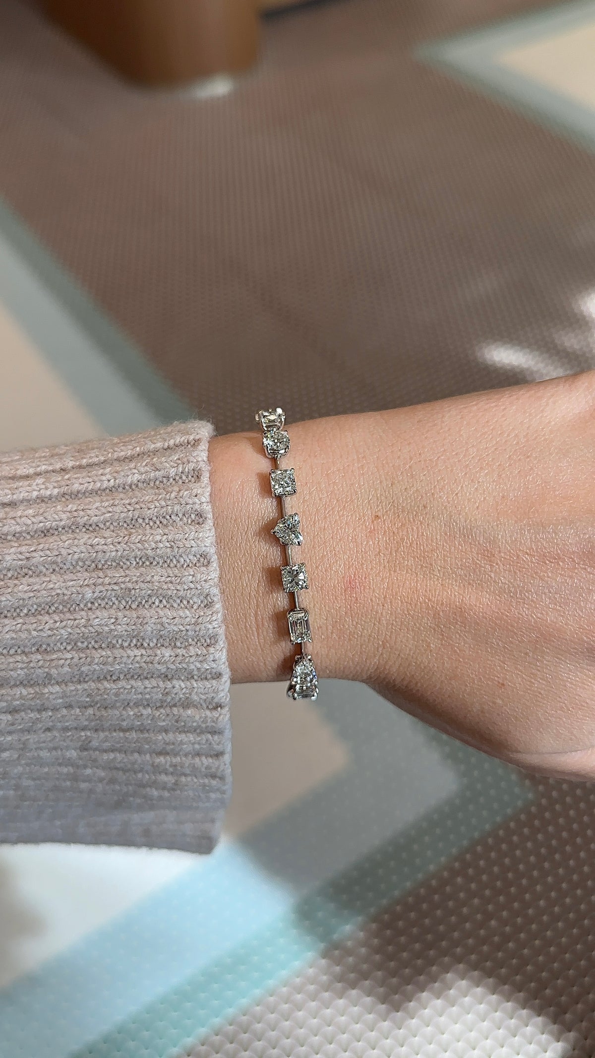 Diamond Fancy Cut Bracelet – Henri Noël