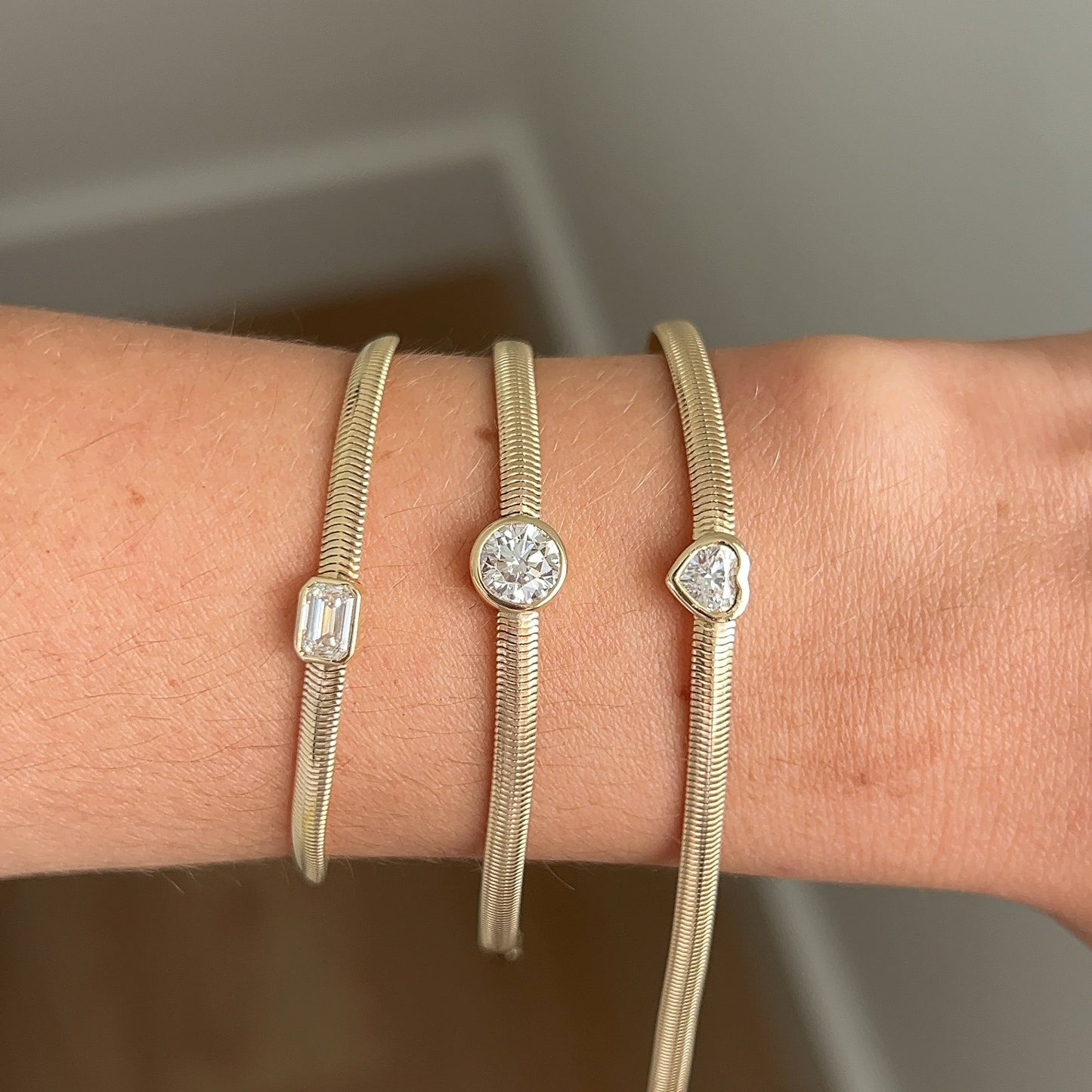 Diamond Herringbone Bracelet – Henri Noël