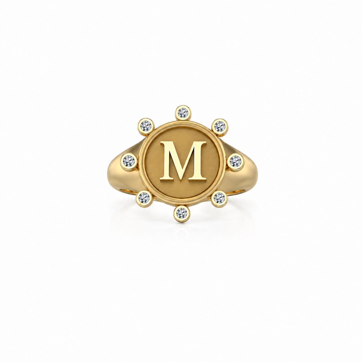 Diamond Initial Pinky Rings – Henri Noël